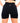 Women's black biker shorts