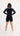Women's black yoga set 