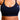 Women's black sports bra